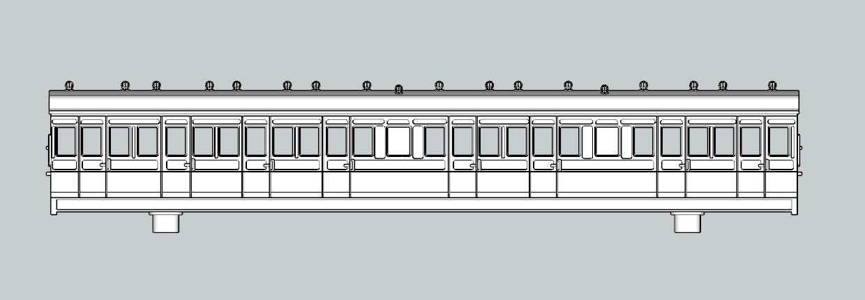 (image for) LSWR 56ft 8 cmpt Third/Bi-Comp Lav - d17